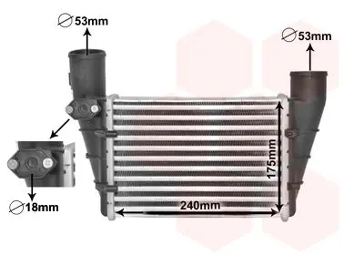 Handler.Part Intercooler, charger VAN WEZEL 03004112 1