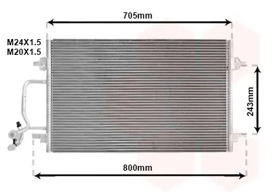 Handler.Part Condenser, air conditioning VAN WEZEL 03005175 1