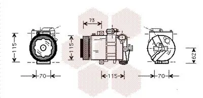 Handler.Part Compressor, air conditioning VAN WEZEL 0300K014 1