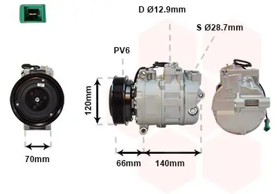 Handler.Part Compressor, air conditioning VAN WEZEL 0300K150 1