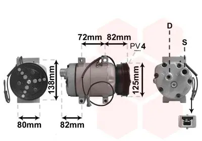 Handler.Part Compressor, air conditioning VAN WEZEL 0300K178 1