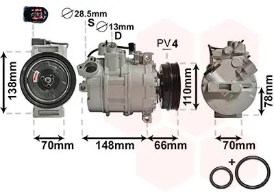 Handler.Part Compressor, air conditioning VAN WEZEL 0300K226 1