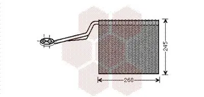 Handler.Part Evaporator, air conditioning VAN WEZEL 0300V322 1