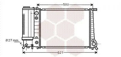 Handler.Part Radiator, engine cooling VAN WEZEL 06002106 1