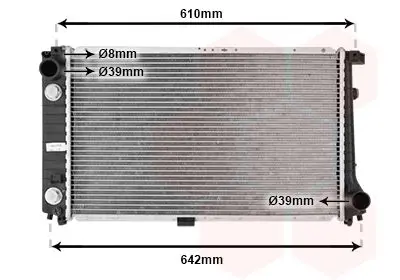 Handler.Part Radiator, engine cooling VAN WEZEL 06002126 1