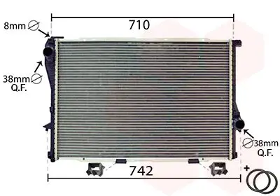 Handler.Part Radiator, engine cooling VAN WEZEL 06002233 1