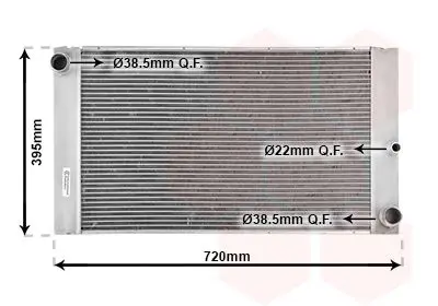 Handler.Part Radiator, engine cooling VAN WEZEL 06002277 1