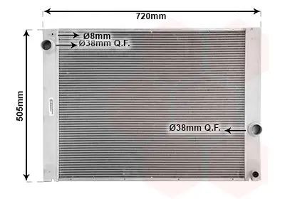 Handler.Part Radiator, engine cooling VAN WEZEL 06002284 1