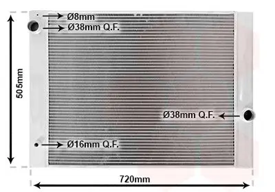 Handler.Part Radiator, engine cooling VAN WEZEL 06002285 1