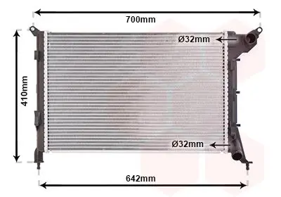 Handler.Part Radiator, engine cooling VAN WEZEL 06002310 1