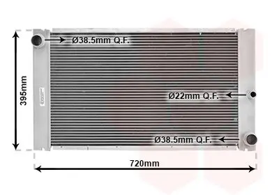 Handler.Part Radiator, engine cooling VAN WEZEL 06002337 1