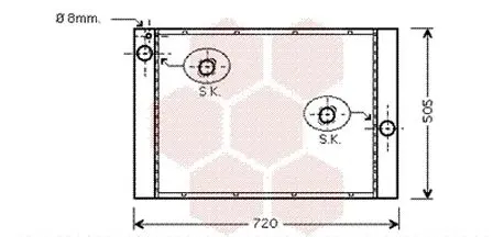 Handler.Part Radiator, engine cooling VAN WEZEL 06002405 1