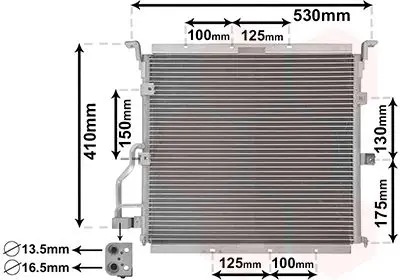 Handler.Part Condenser, air conditioning VAN WEZEL 06005148 1