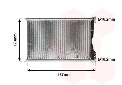 Handler.Part Heat exchanger, interior heating VAN WEZEL 06006342 1