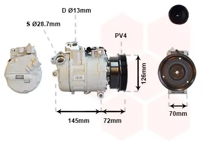 Handler.Part Compressor, air conditioning VAN WEZEL 0600K226 1