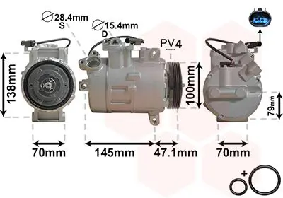 Handler.Part Compressor, air conditioning VAN WEZEL 0600K306 1