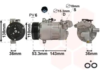 Handler.Part Compressor, air conditioning VAN WEZEL 0600K321 1