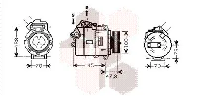 Handler.Part Compressor, air conditioning VAN WEZEL 0600K331 1