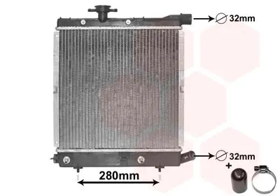 Handler.Part Radiator, engine cooling VAN WEZEL 07002003 1