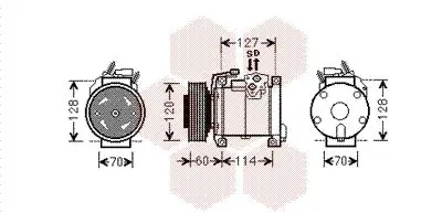 Handler.Part Compressor, air conditioning VAN WEZEL 0700K112 1