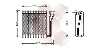 Handler.Part Evaporator, air conditioning VAN WEZEL 0700V041 1