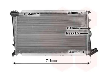 Handler.Part Radiator, engine cooling VAN WEZEL 09002010 1