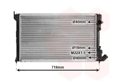 Handler.Part Radiator, engine cooling VAN WEZEL 09002037 1