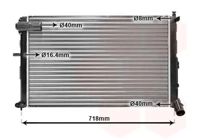 Handler.Part Radiator, engine cooling VAN WEZEL 09002074 1