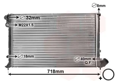 Handler.Part Radiator, engine cooling VAN WEZEL 09002103 1