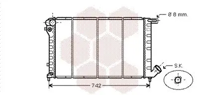 Handler.Part Radiator, engine cooling VAN WEZEL 09002138 1