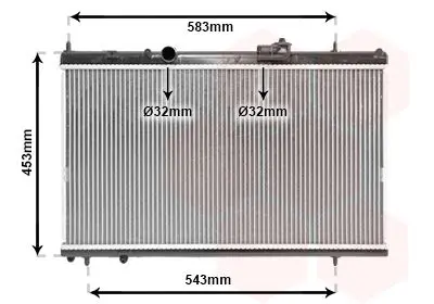 Handler.Part Radiator, engine cooling VAN WEZEL 09002228 1