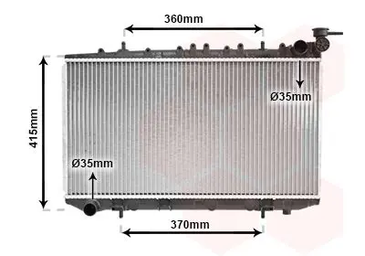 Handler.Part Radiator, engine cooling VAN WEZEL 13002096 1