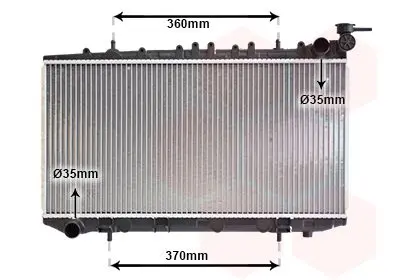 Handler.Part Radiator, engine cooling VAN WEZEL 13002114 1