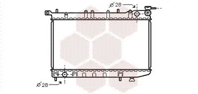 Handler.Part Radiator, engine cooling VAN WEZEL 13002123 1