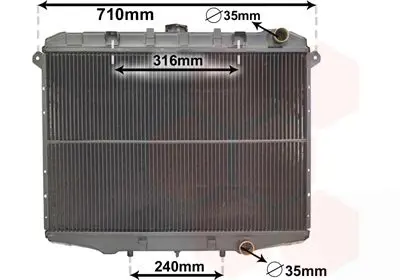 Handler.Part Radiator, engine cooling VAN WEZEL 13002143 1