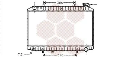 Handler.Part Radiator, engine cooling VAN WEZEL 13002171 1