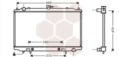 Handler.Part Radiator, engine cooling VAN WEZEL 13002189 1