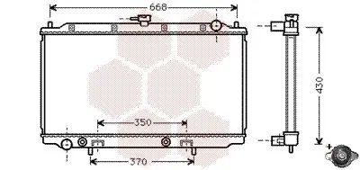 Handler.Part Radiator, engine cooling VAN WEZEL 13002196 1