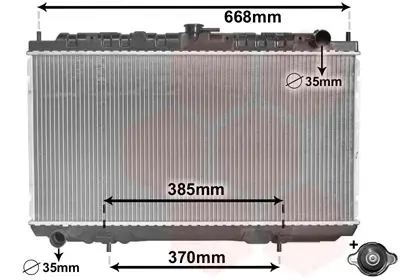 Handler.Part Radiator, engine cooling VAN WEZEL 13002216 1