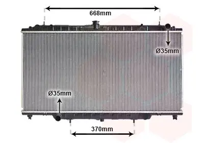 Handler.Part Radiator, engine cooling VAN WEZEL 13002246 1