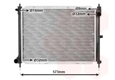 Handler.Part Radiator, engine cooling VAN WEZEL 13002260 1