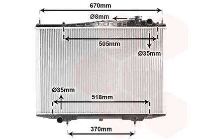 Handler.Part Radiator, engine cooling VAN WEZEL 13002266 1