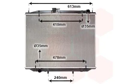 Handler.Part Radiator, engine cooling VAN WEZEL 13002300 1