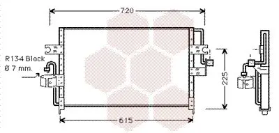 Handler.Part Condenser, air conditioning VAN WEZEL 13005166 1