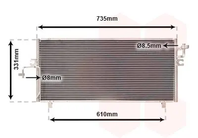 Handler.Part Condenser, air conditioning VAN WEZEL 13005182 1