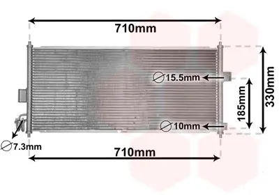 Handler.Part Condenser, air conditioning VAN WEZEL 13005201 1