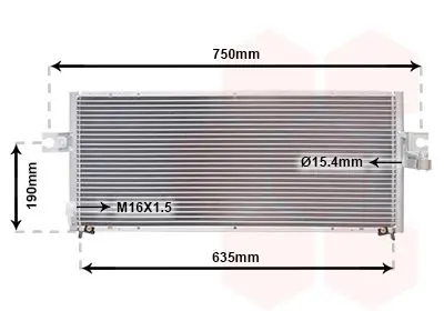 Handler.Part Condenser, air conditioning VAN WEZEL 13005243 1