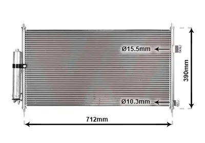 Handler.Part Condenser, air conditioning VAN WEZEL 13005263 1