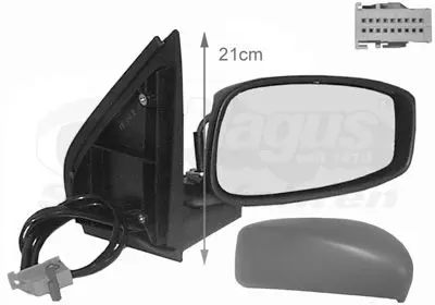 Handler.Part Outside mirror VAN WEZEL 1626818 1