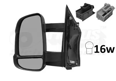 Handler.Part Outside mirror VAN WEZEL 1651815 1